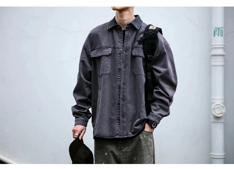 Garment Dyed Cargo Overshirt