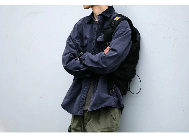 Garment Dyed Cargo Overshirt