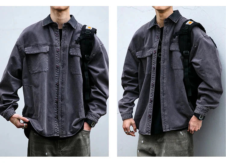 Garment Dyed Cargo Overshirt
