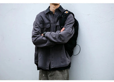 Garment Dyed Cargo Overshirt