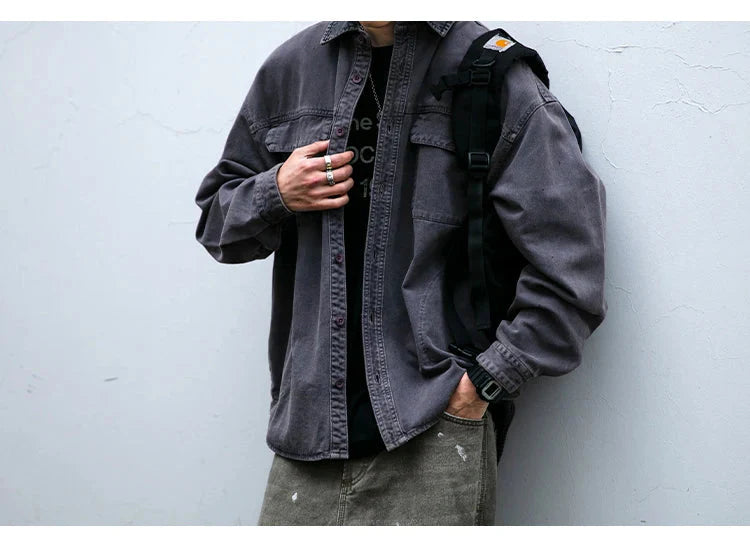 Garment Dyed Cargo Overshirt