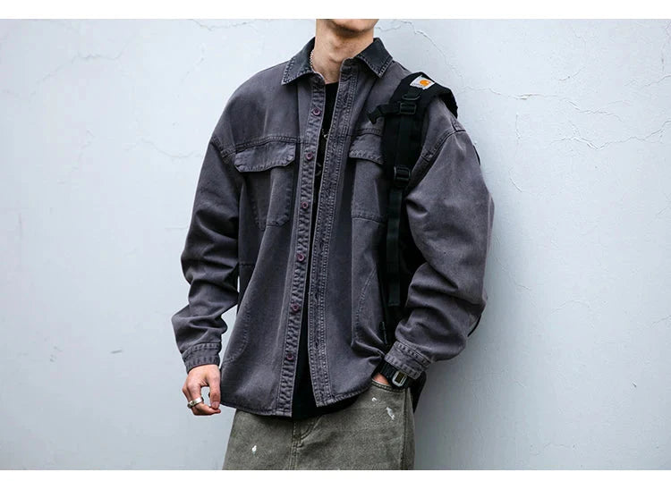 Garment Dyed Cargo Overshirt