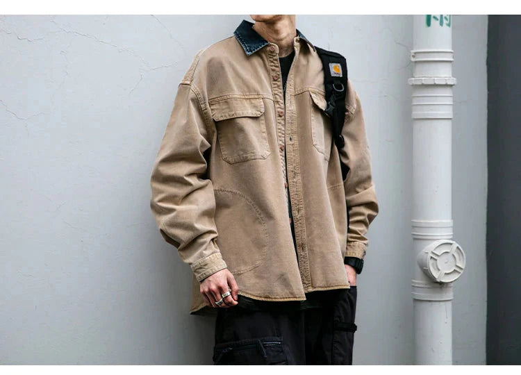 Garment Dyed Cargo Overshirt
