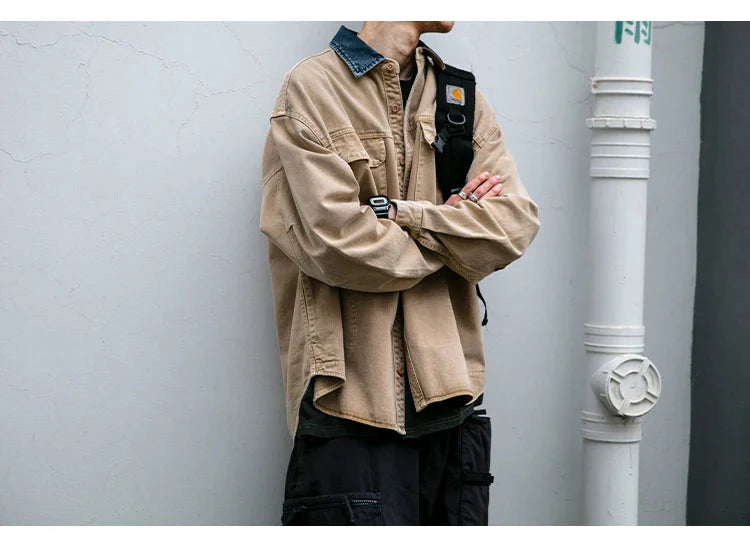 Garment Dyed Cargo Overshirt