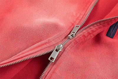 Color Block Distressed Workwear Jacket