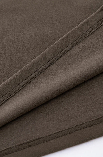 Contrast Mock Double Layer Long Sleeve T-Shirt