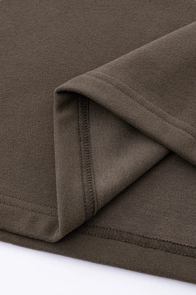 Contrast Mock Double Layer Long Sleeve T-Shirt