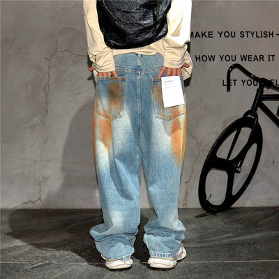 Copper Dust Baggy Denim Jeans