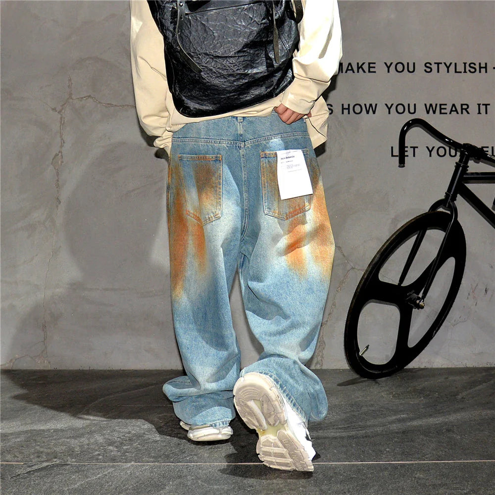 Copper Dust Baggy Denim Jeans