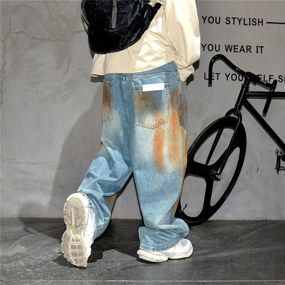 Copper Dust Baggy Denim Jeans