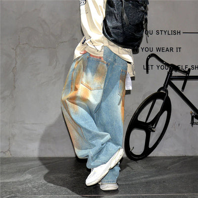 Copper Dust Baggy Denim Jeans