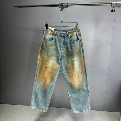Copper Dust Baggy Denim Jeans