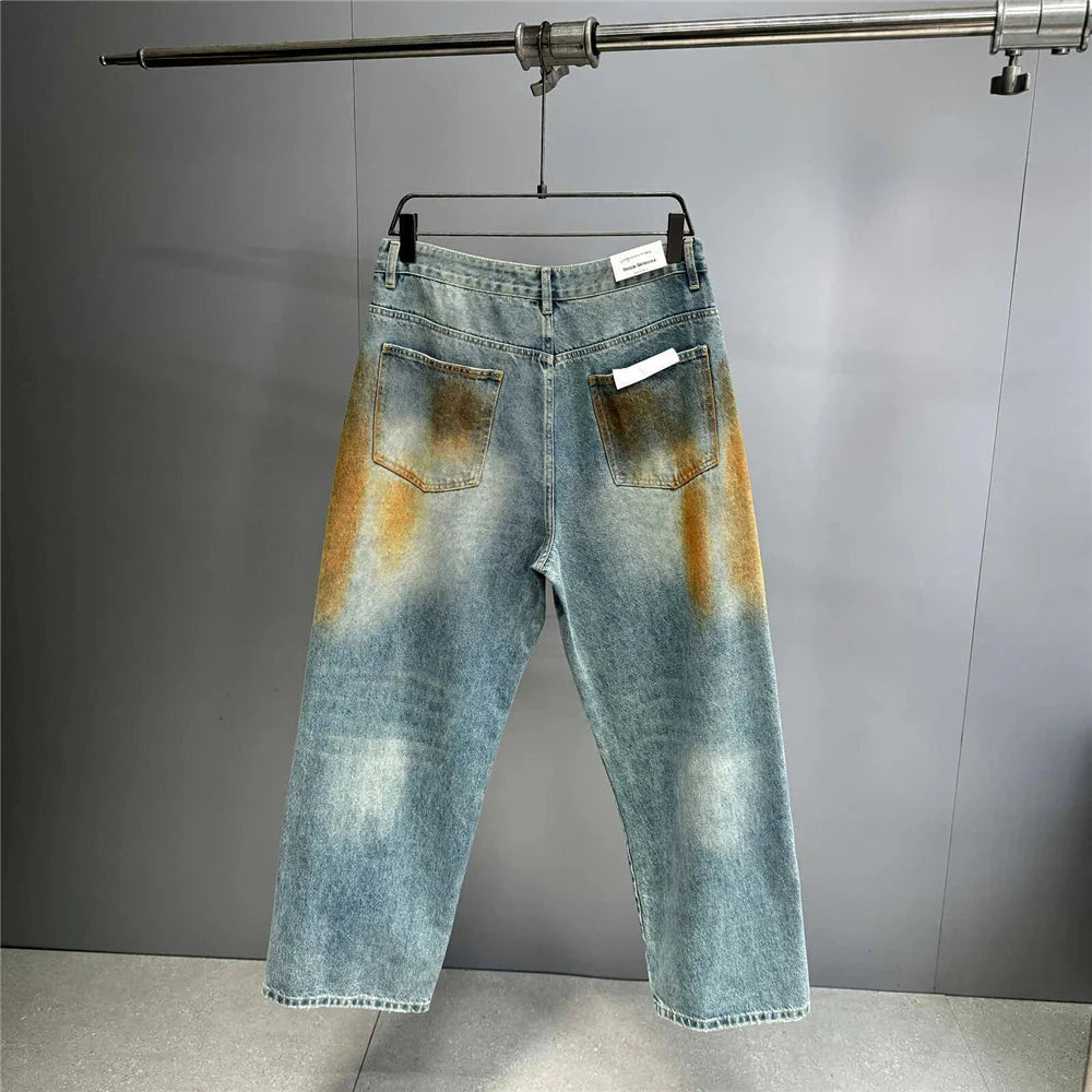 Copper Dust Baggy Denim Jeans