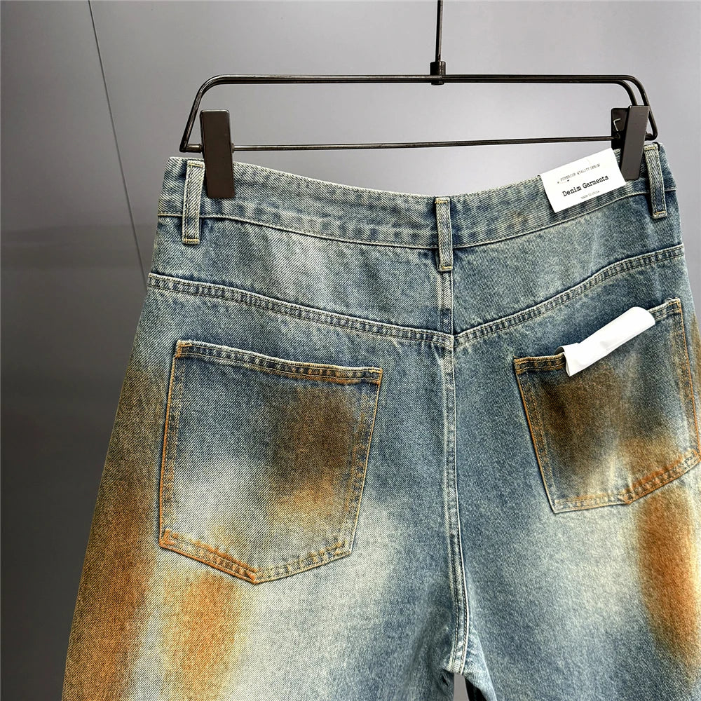 Copper Dust Baggy Denim Jeans