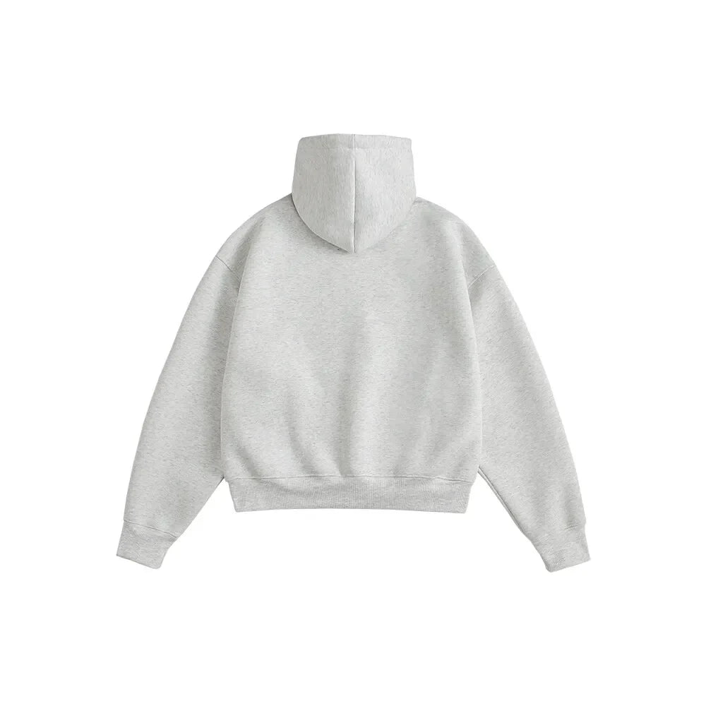 Cropped Boxy Hoodie