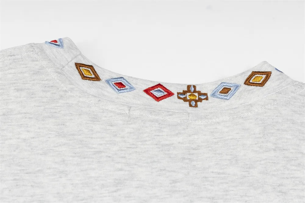 DARK HARVEST AZTQ Applique T-Shirt