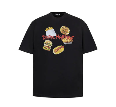 DARK HARVEST Fast Food Graphic T-Shirt