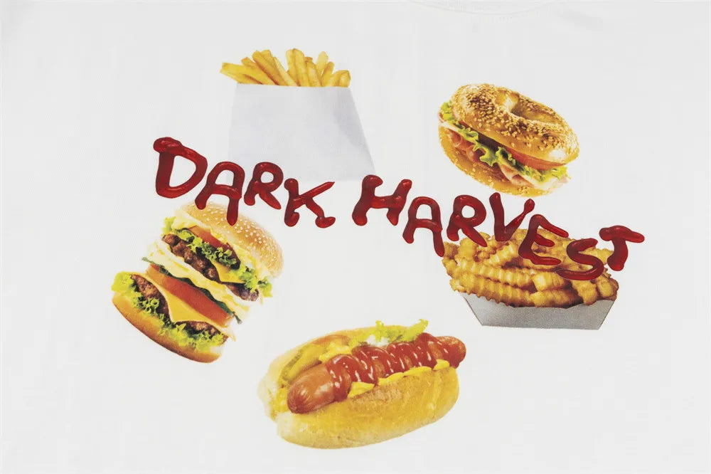 DARK HARVEST Fast Food Graphic T-Shirt