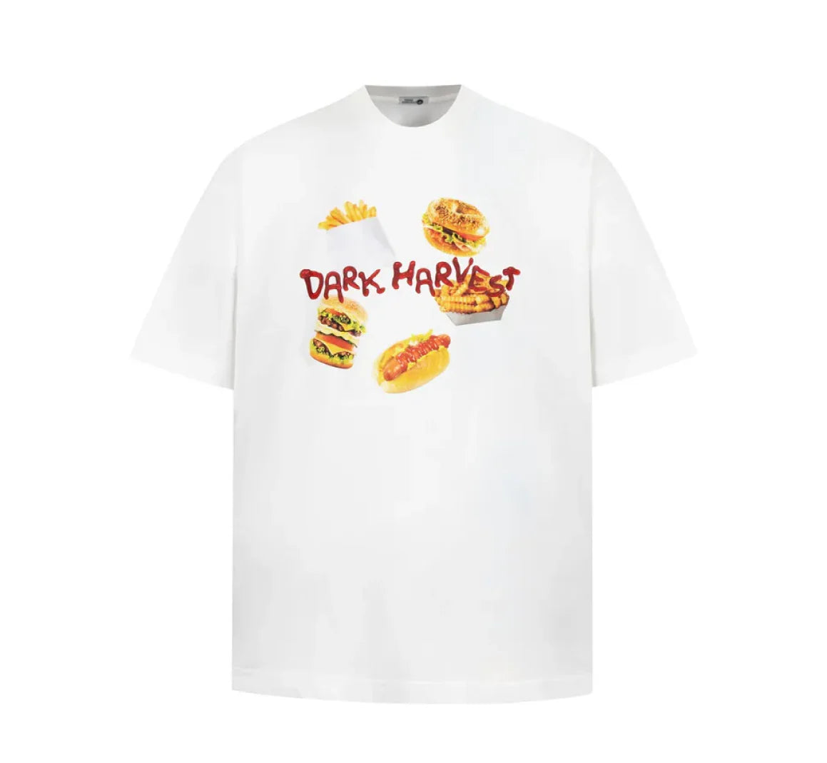 DARK HARVEST Fast Food Graphic T-Shirt