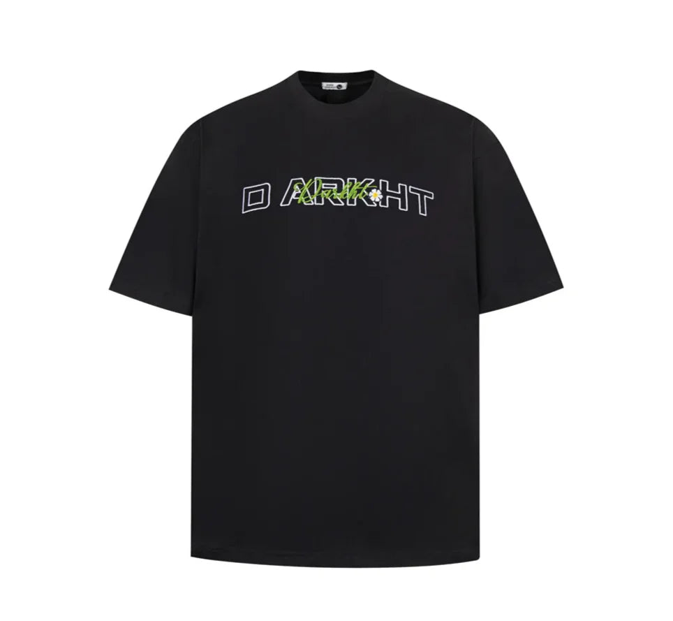 DARK HARVEST Floral Embroidered T-Shirt
