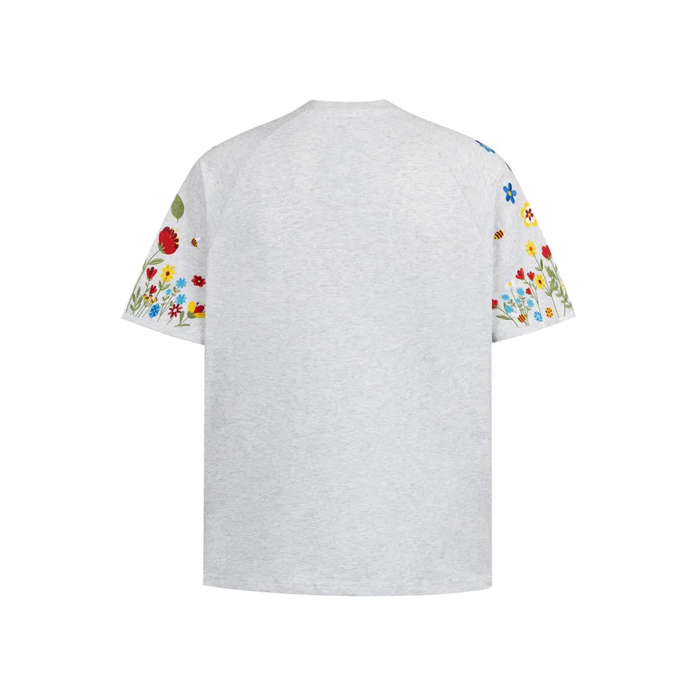 DARK HARVEST Floral Sleeve T-Shirt