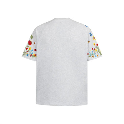 DARK HARVEST Floral Sleeve T-Shirt
