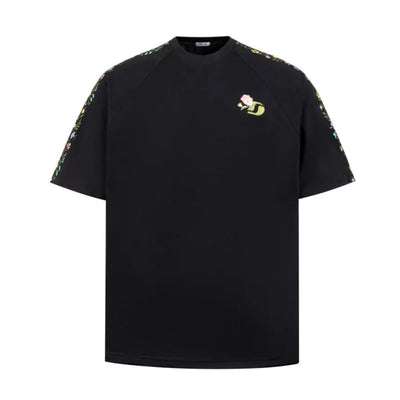DARK HARVEST Flower Embroidery T-Shirt