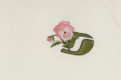 DARK HARVEST Flower Embroidery T-Shirt