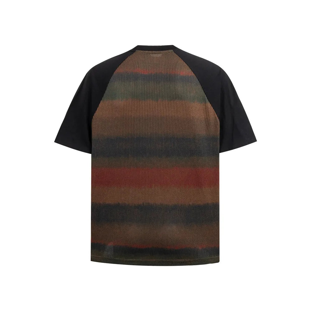 DARK HARVEST Tie-Dye Knit Texture T-Shirt