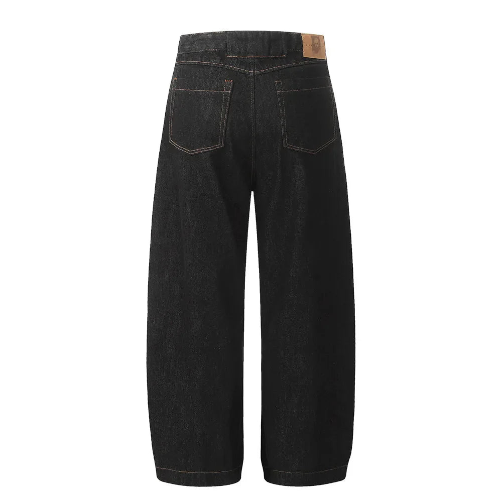 DarkWash Barrel Leg Jeans