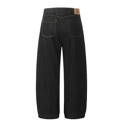 DarkWash Barrel Leg Jeans