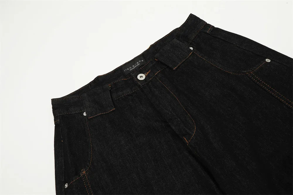 DarkWash Barrel Leg Jeans