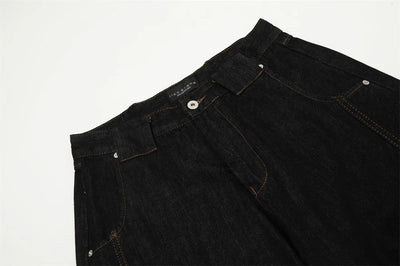 DarkWash Barrel Leg Jeans