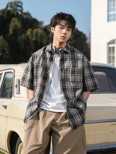 Drop Sleeve Check Shirt