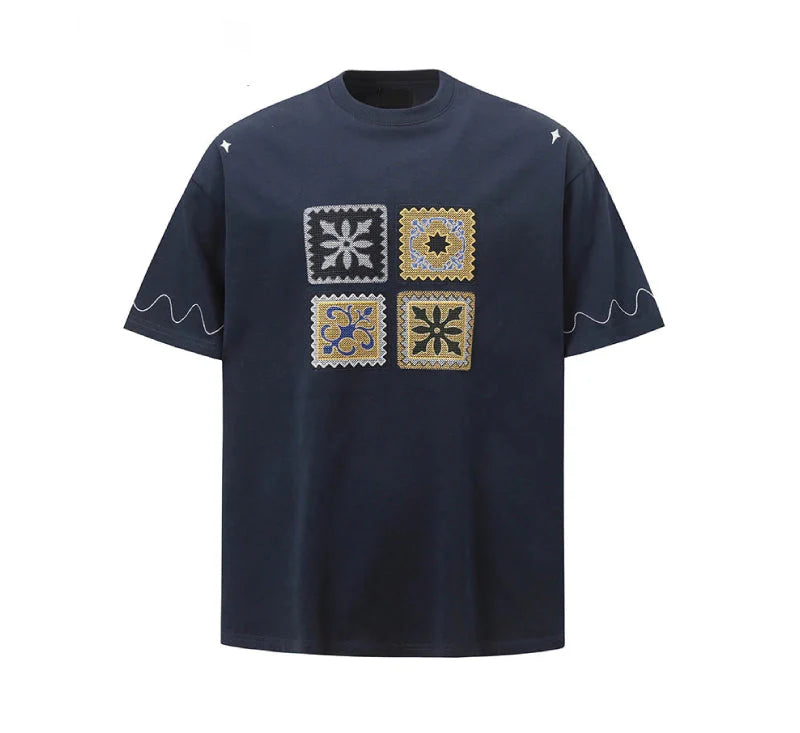 Embroidered Patch T-Shirt