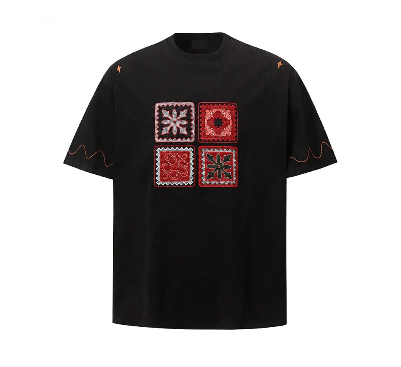 Embroidered Patch T-Shirt
