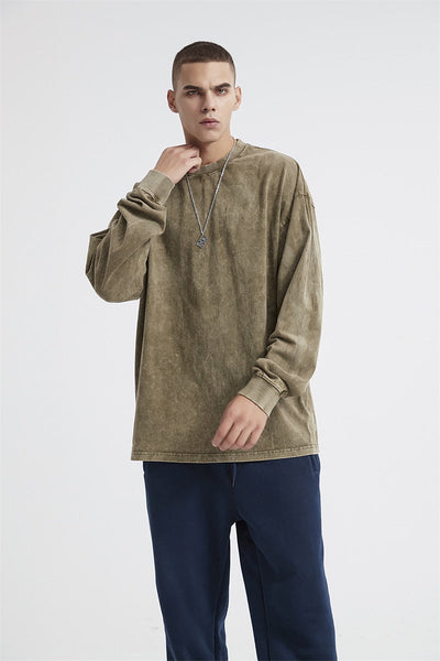 Essential Acid Washed Long Sleeve T-Shirt