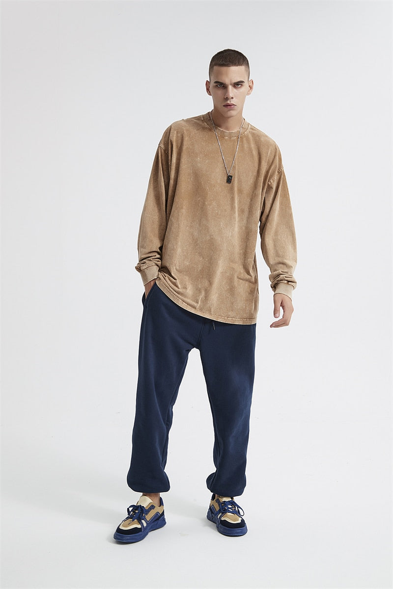 Essential Acid Washed Long Sleeve T-Shirt