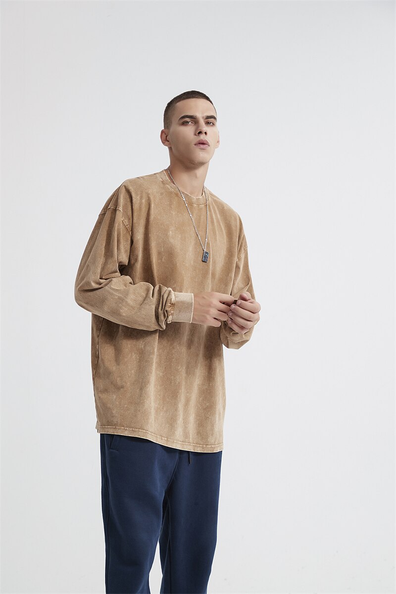 Essential Acid Washed Long Sleeve T-Shirt