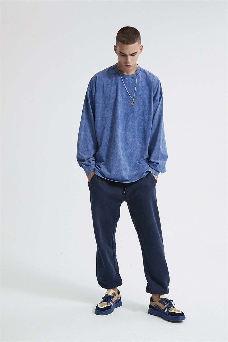 Essential Acid Washed Long Sleeve T-Shirt