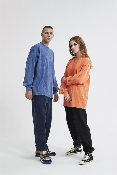 Essential Acid Washed Long Sleeve T-Shirt