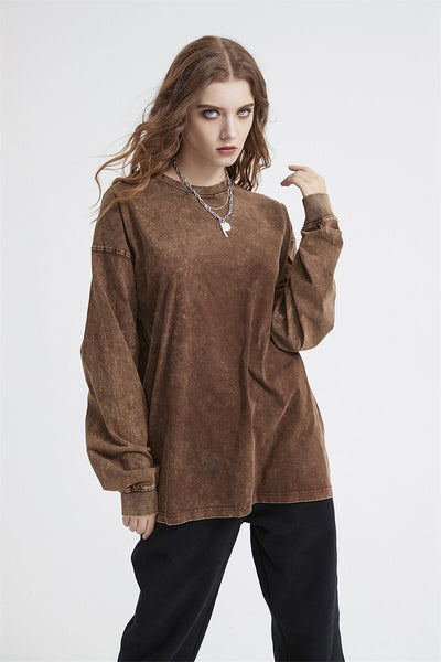 Essential Acid Washed Long Sleeve T-Shirt