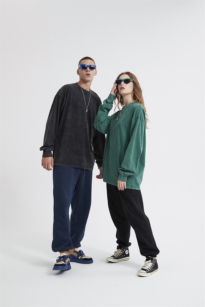 Essential Acid Washed Long Sleeve T-Shirt