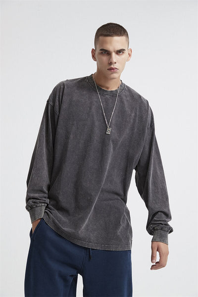 Essential Acid Washed Long Sleeve T-Shirt