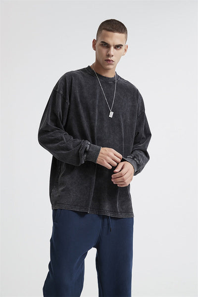 Essential Acid Washed Long Sleeve T-Shirt