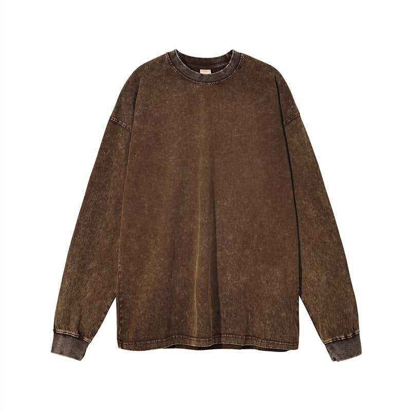 Essential Acid Washed Long Sleeve T-Shirt