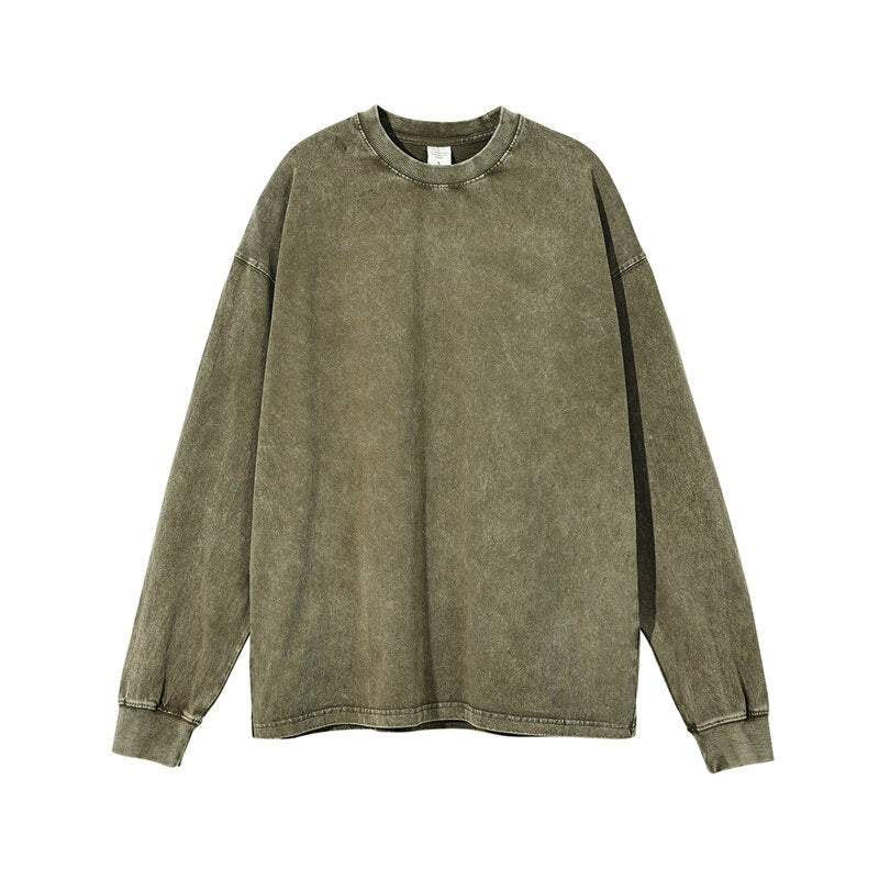 Essential Acid Washed Long Sleeve T-Shirt