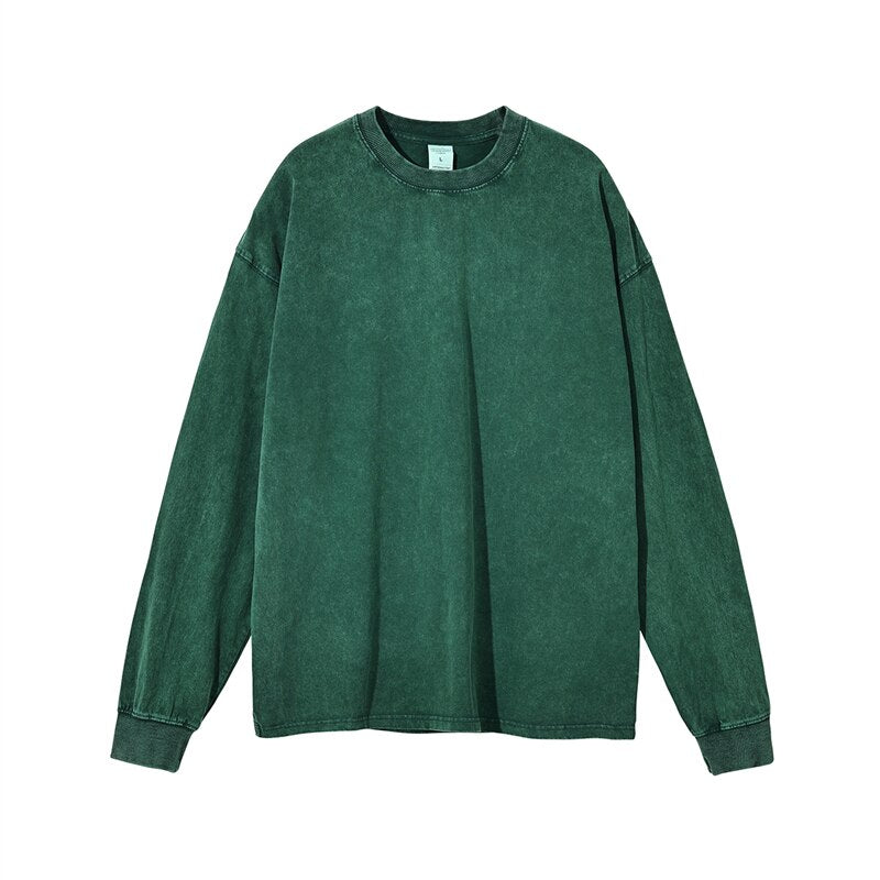Essential Acid Washed Long Sleeve T-Shirt