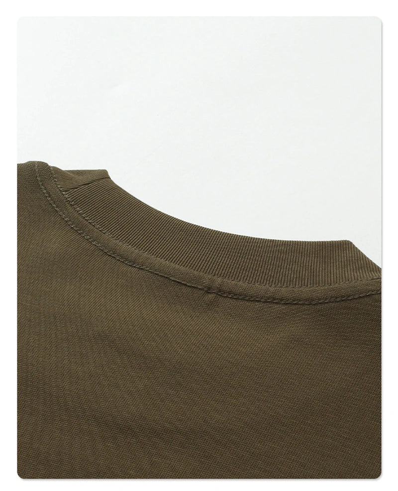 Essential Mock Double Layer Long Sleeve T-Shirt