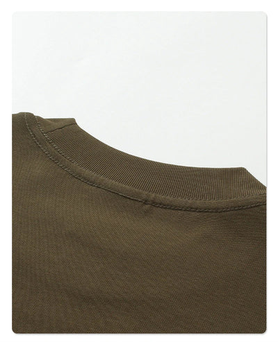 Essential Mock Double Layer Long Sleeve T-Shirt